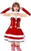 Sleigh Hottie Christmas Costume Princess Christmas Red Strapless Dress