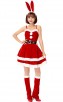 Red Bunny Ears Christmas Dress