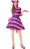 Halloween Cheshire Cat Cute Striped Dress