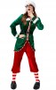 Christmas Long Sleeve Green Christmas Elf Costume