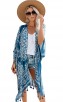 Hawaiian Seaside Vacation Tassel Coat Sunscreen Suit