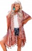 Hawaiian Seaside Vacation Tassel Coat Sunscreen Suit