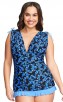 New Sexy V-Neck Printed Plus Size Bikini Two-Piece Suit