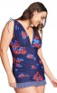 New Sexy V-Neck Printed Plus Size Bikini Two-Piece Suit