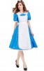 Halloween Alice In Wonderland Blue Stage Costume