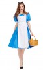 Halloween Alice In Wonderland Blue Stage Costume