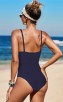 Sexy Solid Color Halter One-Piece Bikini