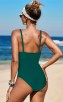 Sexy Solid Color Sling Halter One-Piece Bikini