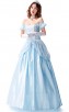 Halloween Party One-Shoulder Sky Blue Dress