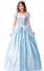 Halloween Party One-Shoulder Sky Blue Dress