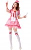 Cosplay Sexy Naughty Pink Nurse Halloween Costume