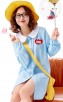 Halloween Blue Casual Childcare Worker Parent-Child Clothes