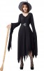 Halloween Black Irregularity Witch Long Dress