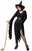 Halloween Black Irregularity Witch Long Dress