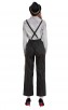 Halloween Female Mafia Striped Suit Dance Costume