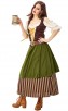 Oktoberfest New Women Bartenders Serving Beer Costume Masquerade Party Wear