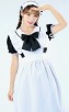 Vintage Long Maid Lace Black And White Halloween Costume