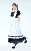 Vintage Long Maid Lace Black And White Halloween Costume