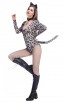 Halloween Bar Party Leopard Print One-Piece Cat Girl Costume