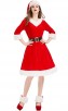 Christmas V-Neck Red Party Costume