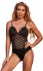 Sexy Strap Bikini Black Lace One-Piece Swimsuit