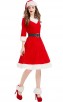 Christmas V-Neck Red Party Costume