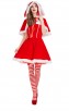 Christmas Red Plush Rabbit Skirt