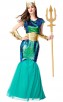 Halloween Aquaman Cosplay Green Mermaid Costume