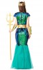 Halloween Aquaman Cosplay Green Mermaid Costume