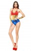 Halloween One-Piece Superhero Bronzing Costume