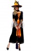 Halloween Costumes Orange Magic Witch 