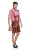 Men's Red Plaid Oktoberfest Party Bavarian Garment