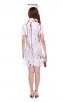 Halloween Bloody Short Sleeve Halloween Nurse Costume White