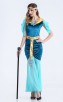 Blue Womens Egypt Goddess Halloween Costume