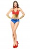 Halloween One-Piece Superhero Bronzing Costume