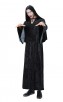 Halloween Cosplay Black Skeleton Wizard Costume