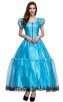 Halloween Alice Princess Dress Wonderland Blue Gown