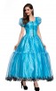 Halloween Alice Princess Dress Wonderland Blue Gown