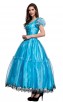 Halloween Alice Princess Dress Wonderland Blue Gown