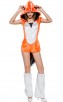 Halloween Orange Sexy Cheshire Fox Adult Halloween Costume