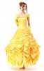 Halloween Fairy Princess Yellow Queen Dress