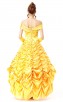 Halloween Fairy Princess Yellow Queen Dress