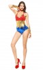 Halloween One-Piece Superhero Bronzing Costume