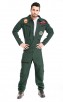 Halloween Mens US Navy Flight Suit Costume Wingman Jumpsuit