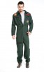 Halloween Mens US Navy Flight Suit Costume Wingman Jumpsuit