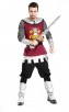 Mans Medieval Mercenary Dark Knight Carnival Costumes