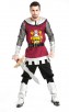 Mans Medieval Mercenary Dark Knight Carnival Costumes