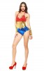 Halloween One-Piece Superhero Bronzing Costume