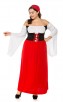 Large size Oktoberfest Beer Girl Costume Outfit Fancy Long Dress