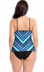 Sling Tube Top Fish Scale Print Split Swimsuit